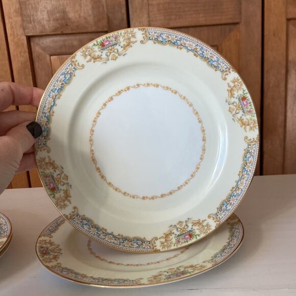 Vintage Noritake Pattern RO2 Salad/Dessert Plates, Set of 4 - Picture 5 of 12